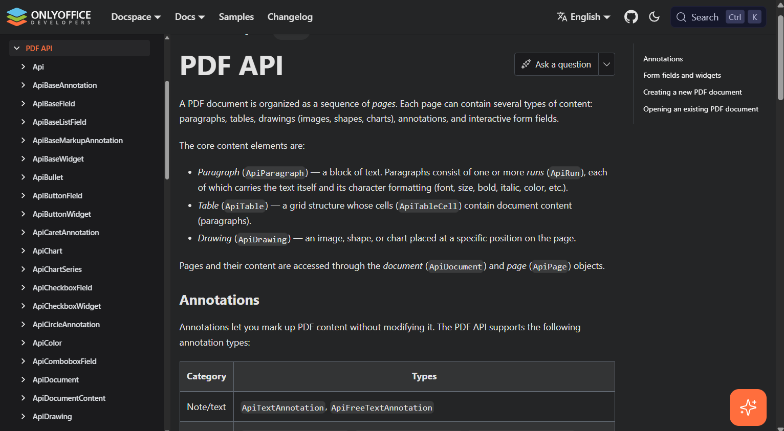 ONLYOFFICE PDF API